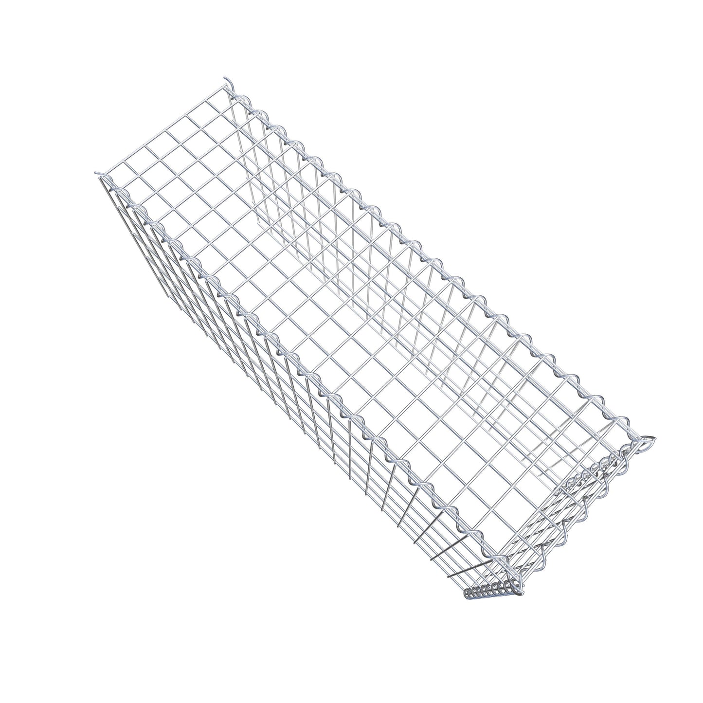 Gabion rapporté type 4 100 cm x 50 cm x 30 cm (L x H x P), mailles 5 cm x 10 cm, spirale