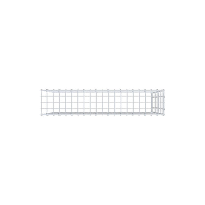 Gavión complementario de tipo 4 100 cm x 80 cm x 20 cm (L x A x P), malla 5 cm x 10 cm, anillo en C