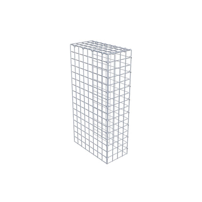 Anbaugabione Typ 4 80 cm x 40 cm x 20 cm (L x H x T), Maschenweite 5 cm x 5 cm, C-Ring