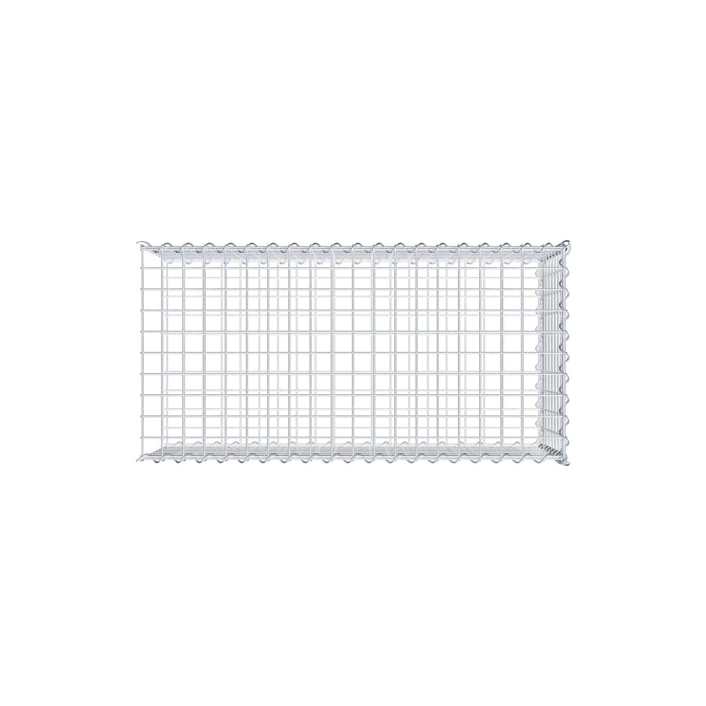 Gabião tipo 2 100 cm x 40 cm x 50 cm (C x A x P), malhagem 5 cm x 5 cm, espiral