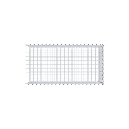 Gabião tipo 2 100 cm x 40 cm x 50 cm (C x A x P), malhagem 5 cm x 5 cm, espiral