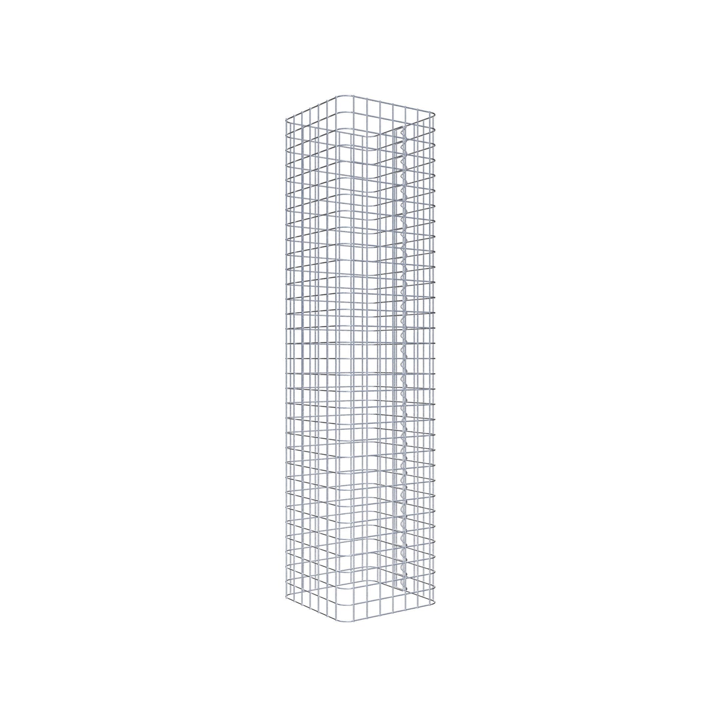 Gabionsøjle firkantet 37 cm x 37 cm, 160 cm højde, MW 5 cm x 5 cm