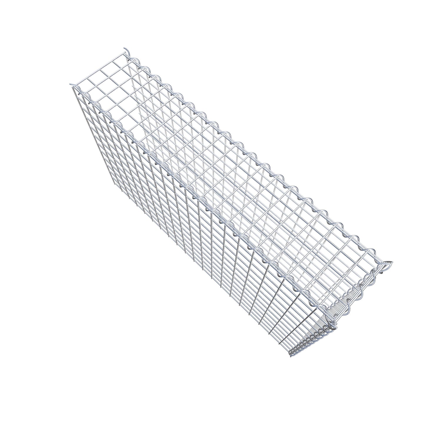 Add-on schanskorf type 4 100 cm x 60 cm x 20 cm (L x H x D), maaswijdte 5 cm x 5 cm, spiraalvormig