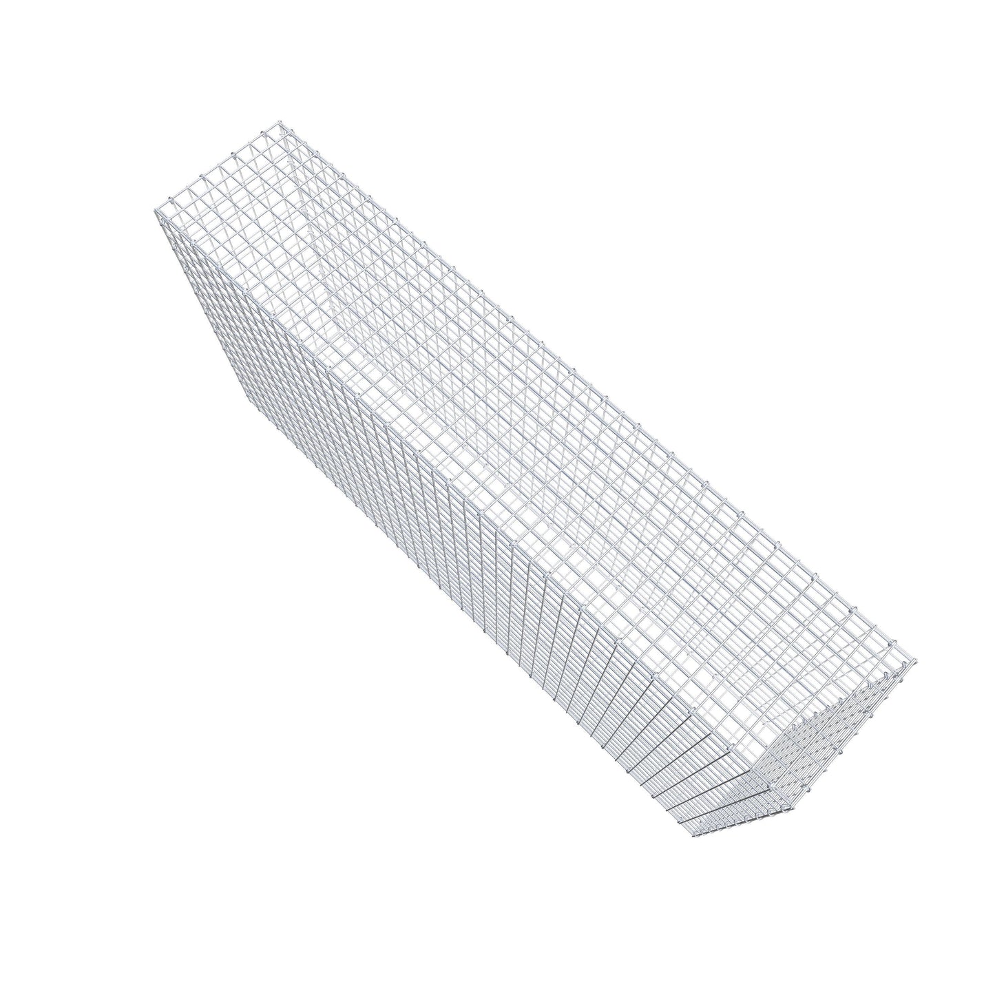 Gavión 200 cm x 100 cm x 40 cm (L x A x P), malla 5 cm x 5 cm, anillo en C