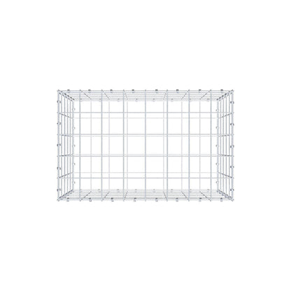 Gabbione 80 cm x 50 cm x 50 cm (L x H x P), maglia 10 x 10 cm, anello a spirale