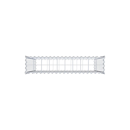 Gabion 100 cm x 100 cm x 20 cm (L x H x D), mesh size 10 cm x 10 cm, spiral