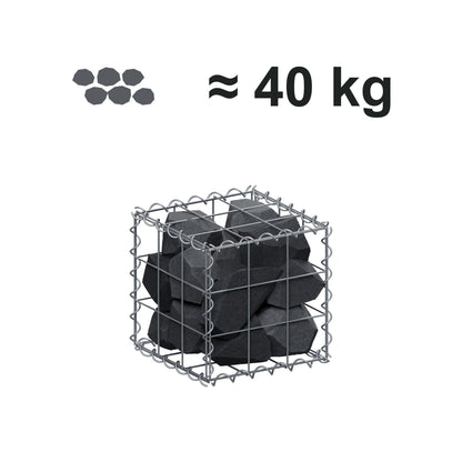 Gabion 30 cm x 30 cm x 30 cm (L x H x D), mesh size 10 cm x 10 cm, spiral