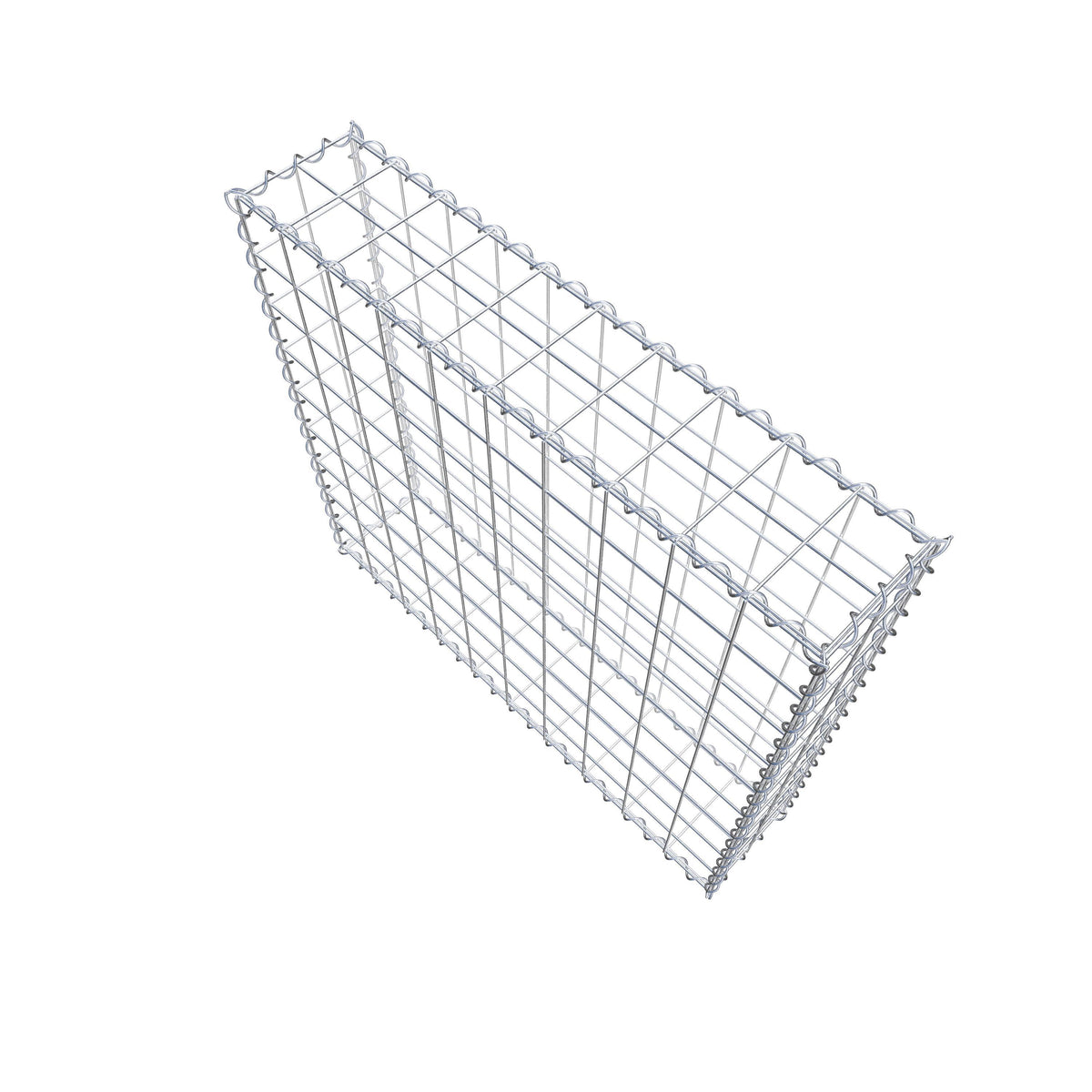 Gabione 100 cm x 90 cm x 20 cm (L x H x T), Maschenweite 10 cm x 10 cm, Spirale