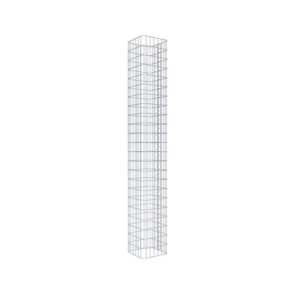 Gabion column square 32 cm x 32 cm, 230 cm height, MW 5 cm x 10 cm