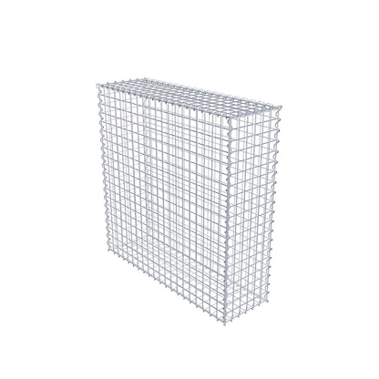 Gavión 100 cm x 100 cm x 30 cm (L x A x P), luz de malla 5 cm x 5 cm, en espiral