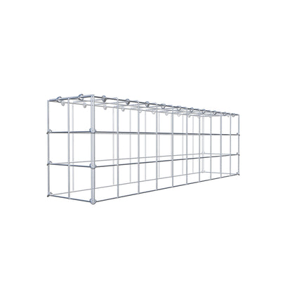 Monteret gabion type 3 100 cm x 30 cm x 20 cm (L x H x D), maskestørrelse 10 cm x 10 cm, C-ring