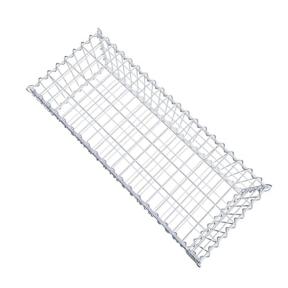 Gabbione 100 cm x 30 cm x 40 cm (L x H x P), maglia 5 cm x 10 cm, spirale