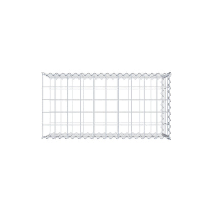 Anbaugabione Typ 2 100 cm x 40 cm x 50 cm (L x H x T), Maschenweite 10 cm x 10 cm, Spirale