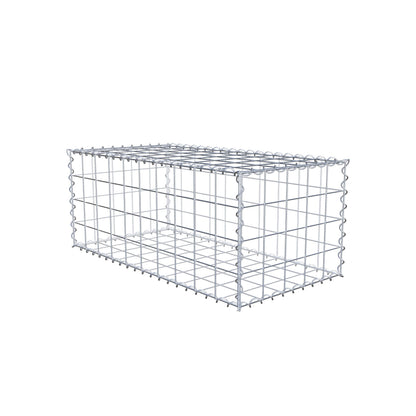 Gabião 100 cm x 40 cm x 50 cm (C x A x P), malhagem 10 cm x 10 cm, espiral