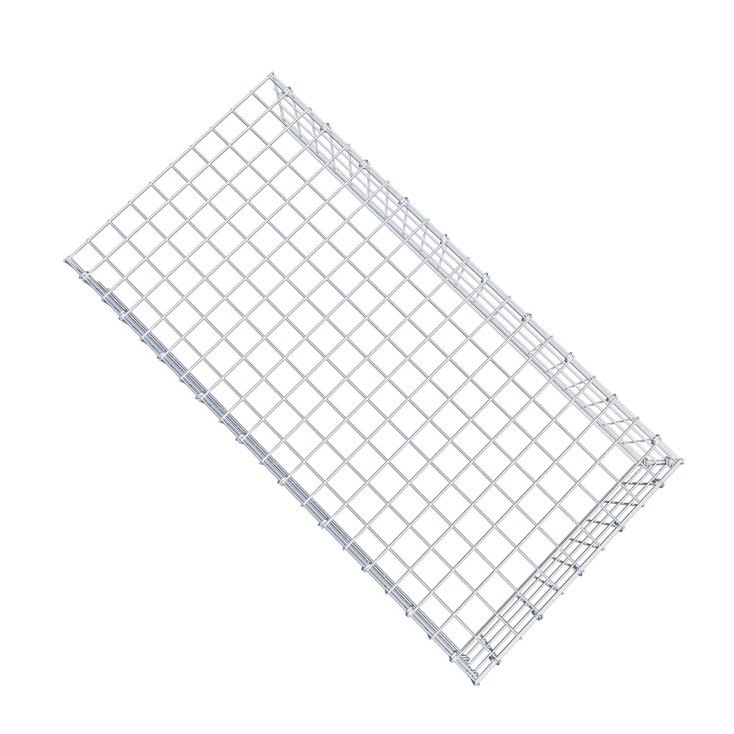 Gavión complementario de tipo 4 100 cm x 20 cm x 50 cm (L x A x P), malla 5 cm x 5 cm, anillo en C
