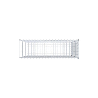 Gabião tipo 2 100 cm x 100 cm x 30 cm (C x A x P), malhagem 5 cm x 5 cm, espiral