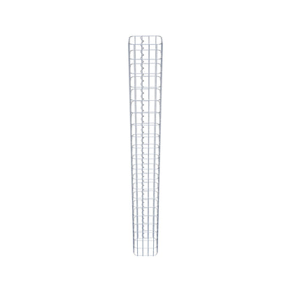 Gabionsøjle, firkantet, varmgalvaniseret, 22 cm x 22 cm, 200 cm højde, MW 5 cm x 10 cm