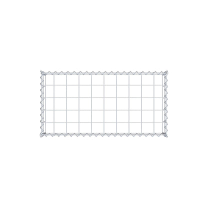 Extra gabion typ 3 100 cm x 20 cm x 50 cm (L x H x D), maskstorlek 10 cm x 10 cm, spiral