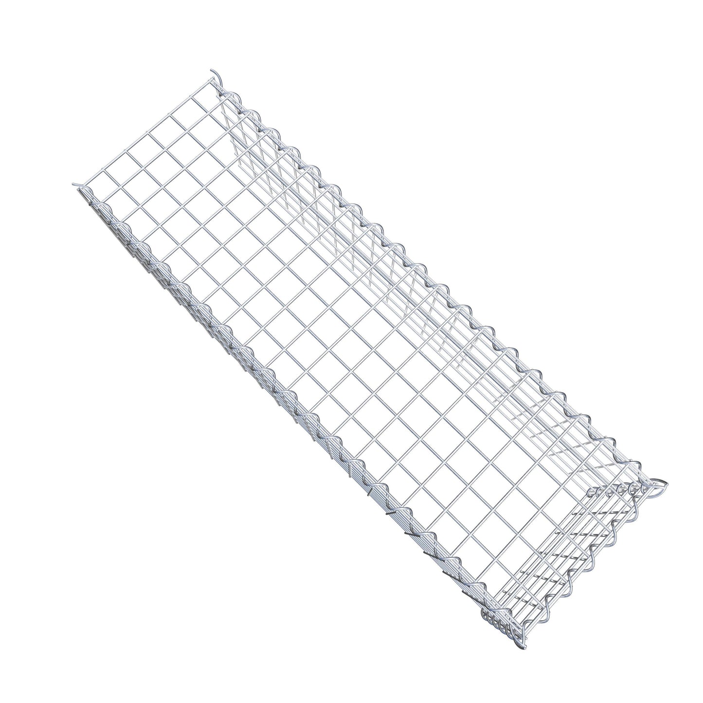 Gabbione aggiuntivo tipo 4 100 cm x 30 cm x 30 cm (L x H x P), dimensione maglia 5 cm x 5 cm, a spirale