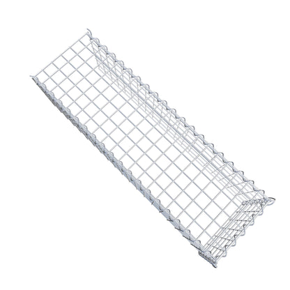 Gabbione aggiuntivo tipo 4 100 cm x 30 cm x 30 cm (L x H x P), dimensione maglia 5 cm x 5 cm, a spirale
