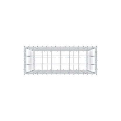 Schanskorf 100 cm x 80 cm x 30 cm (L x H x D), maaswijdte 10 cm x 10 cm, C-ring