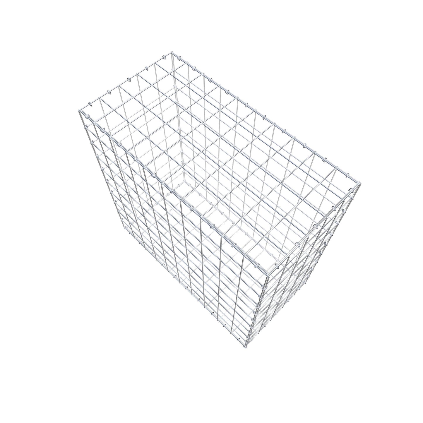 Gabione 100 cm x 100 cm x 50 cm (L x H x T), Maschenweite 10 cm x 10 cm, C-Ring