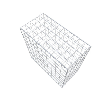 Gabione 100 cm x 100 cm x 50 cm (L x H x T), Maschenweite 10 cm x 10 cm, C-Ring