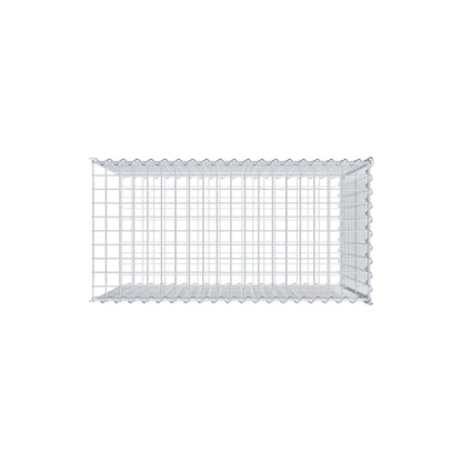Grown-on gabion type 2 100 cm x 80 cm x 50 cm (L x H x D), mesh size 5 cm x 5 cm, spiral