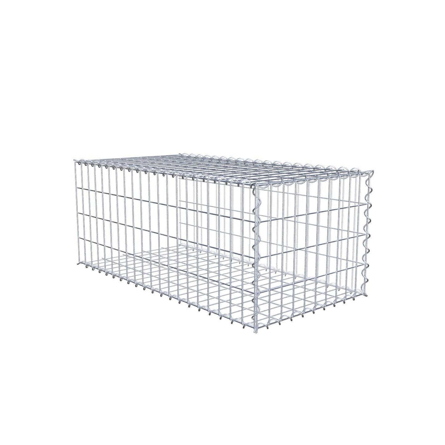 Gabião tipo 2 100 cm x 40 cm x 50 cm (C x A x P), malhagem 5 cm x 10 cm, espiral