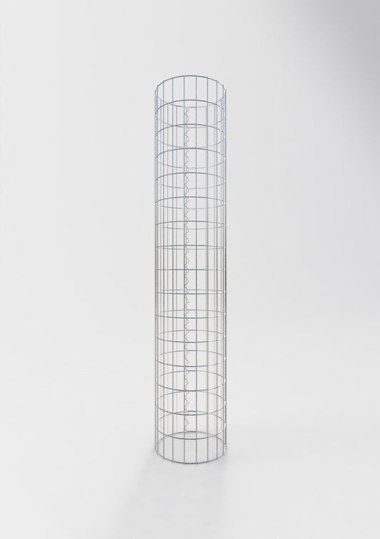 Gabionpelare rund 32 cm diameter, 160 cm höjd, maskstorlek 5 cm x 10 cm