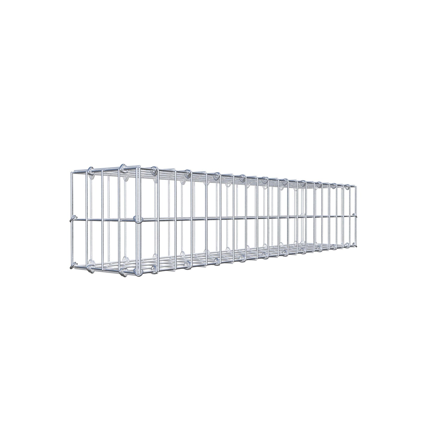 Gabione 100 cm x 20 cm x 20 cm (L x H x T), Maschenweite 5 cm x 10 cm, C-Ring