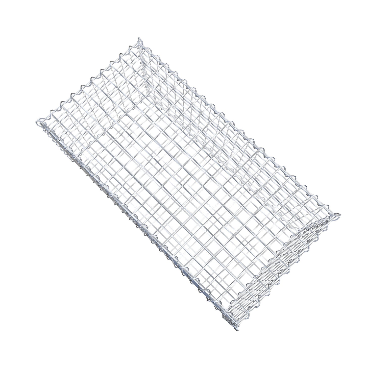 Gabion 100 cm x 40 cm x 50 cm (L x H x P), mailles 5 cm x 5 cm, spirale