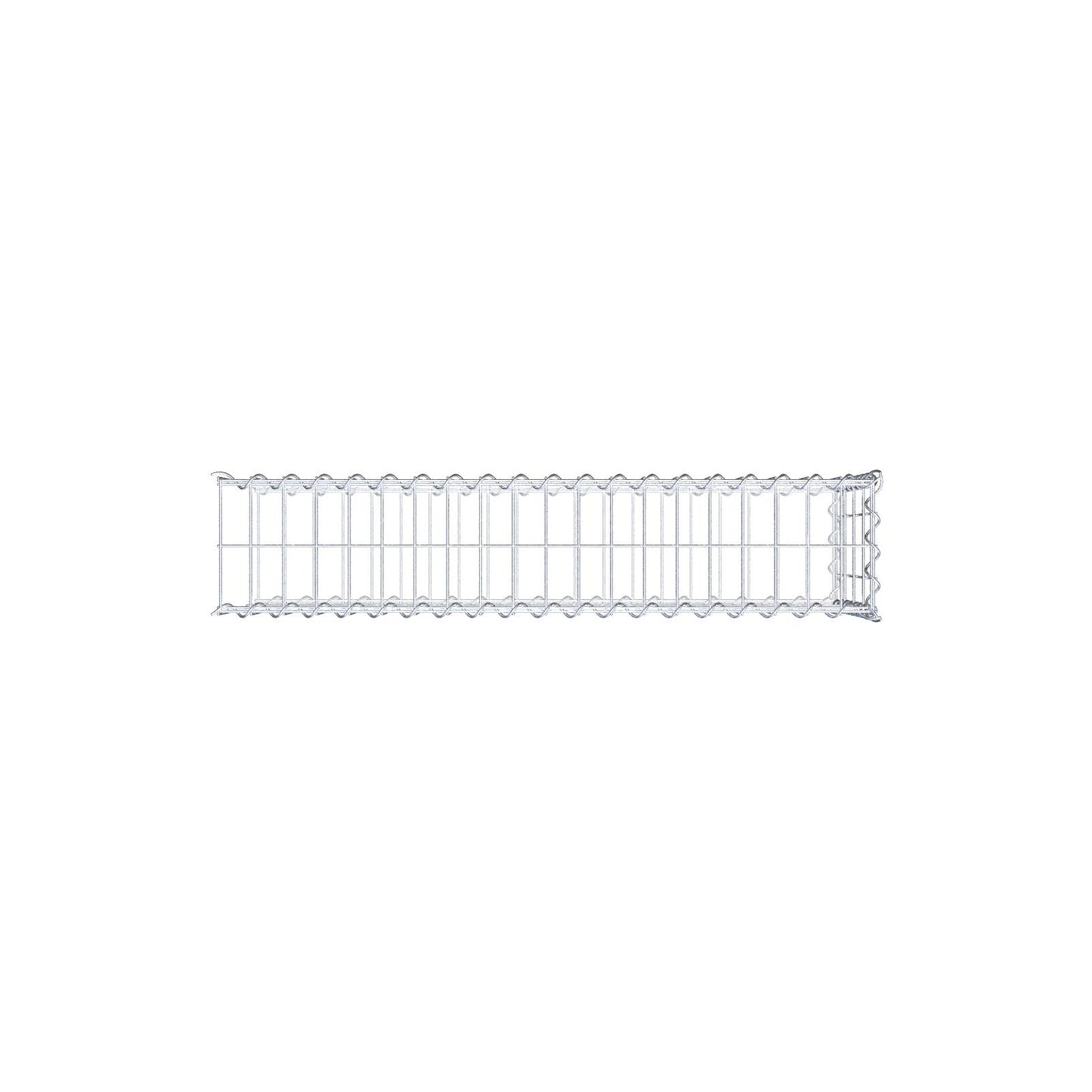 Gabião tipo 2 100 cm x 40 cm x 20 cm (C x A x P), malhagem 5 cm x 10 cm, espiral
