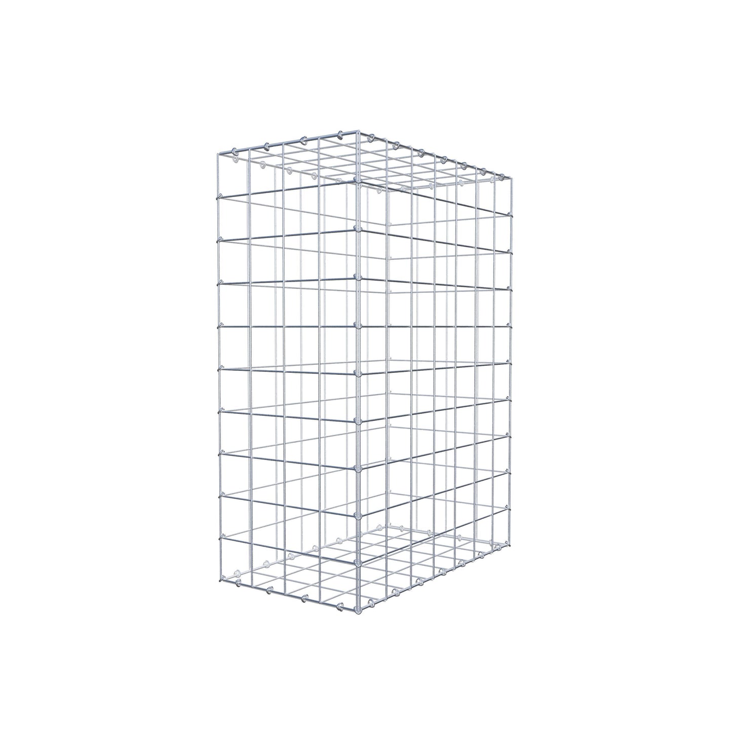 Gabião 100 cm x 70 cm x 40 cm (C x A x P), malhagem 10 cm x 10 cm, anel C