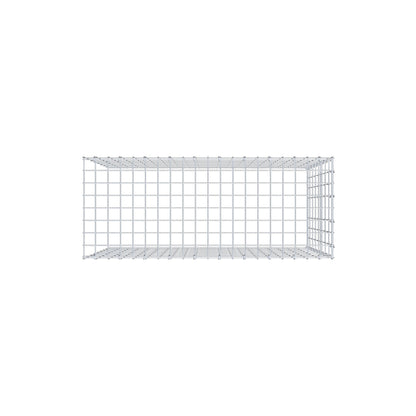 Mounted gabion type 4 100 cm x 80 cm x 40 cm (L x H x D), mesh size 5 cm x 10 cm, C-ring