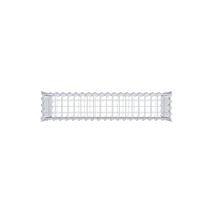Sats med 2 gabioner 100 cm x 50 cm x 20 cm (L x H x D), maskstorlek 5 x 5 cm, spiral