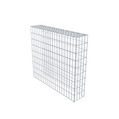 Gabião Tipo 4 100 cm x 90 cm x 20 cm (C x A x P), malhagem 5 cm x 10 cm, anel C