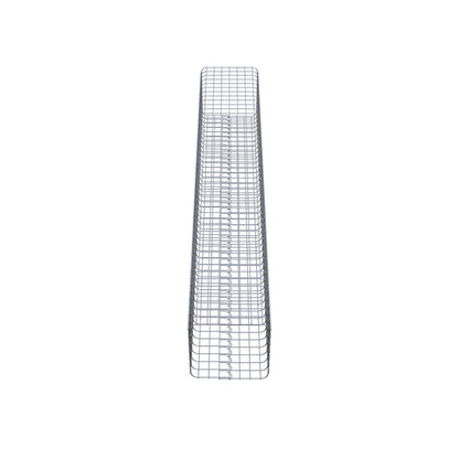 Colonna di gabbioni angolare 37 cm x 37 cm, 230 cm di altezza, MW 5 cm x 5 cm