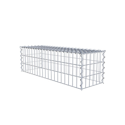 Gabião tipo 3 100 cm x 30 cm x 30 cm (C x A x P), malhagem 5 cm x 10 cm, espiral
