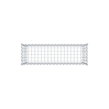 Aangegroeide schanskorf type 3 100 cm x 60 cm x 30 cm (L x H x D), maaswijdte 5 cm x 10 cm, spiraal