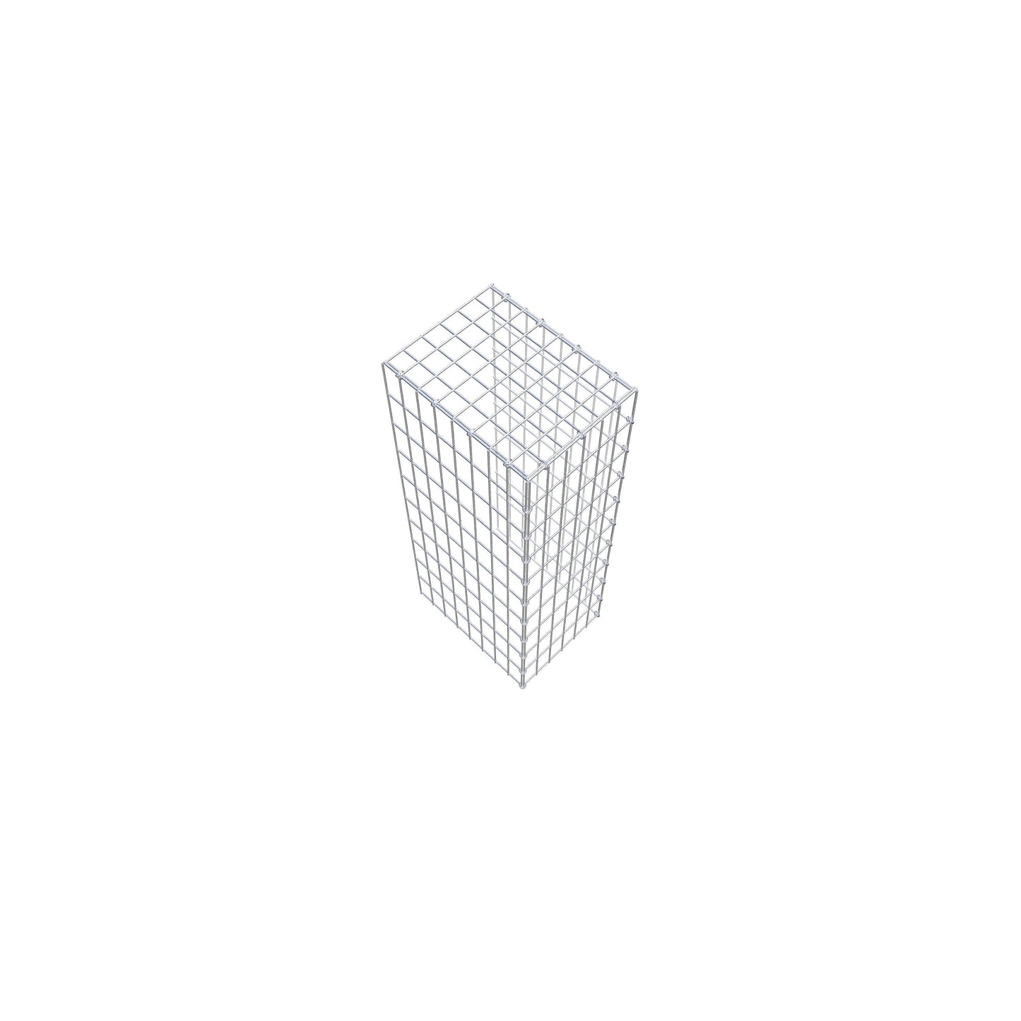Gavión complementario de tipo 4 100 cm x 40 cm x 30 cm (largo x alto x fondo), malla 5 cm x 10 cm, anillo en C