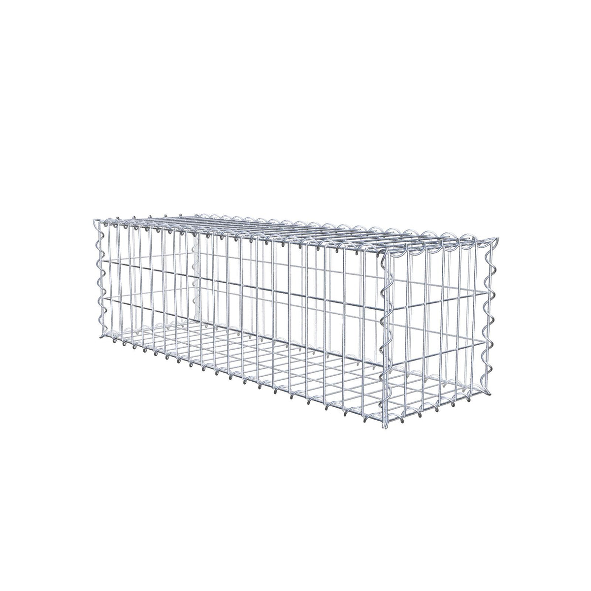 Schanskorf 100 cm x 30 cm x 30 cm (L x H x D), maaswijdte 5 cm x 10 cm, spiraalvormig