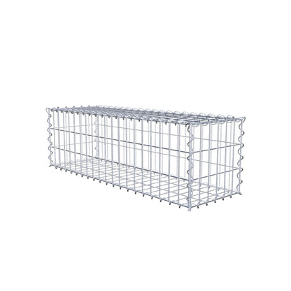 Schanskorf 100 cm x 30 cm x 30 cm (L x H x D), maaswijdte 5 cm x 10 cm, spiraalvormig