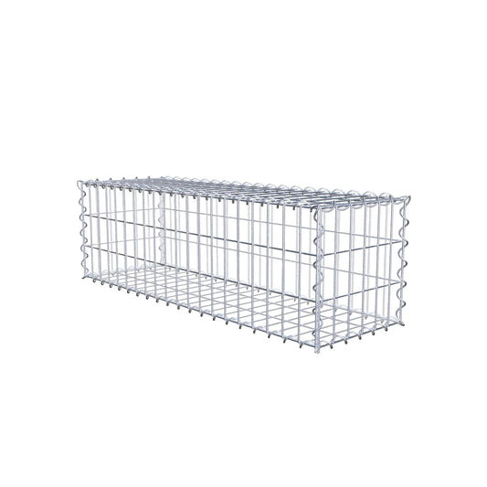 Gabion 100 cm x 30 cm x 30 cm (L x H x D), maskstorlek 5 cm x 10 cm, spiral