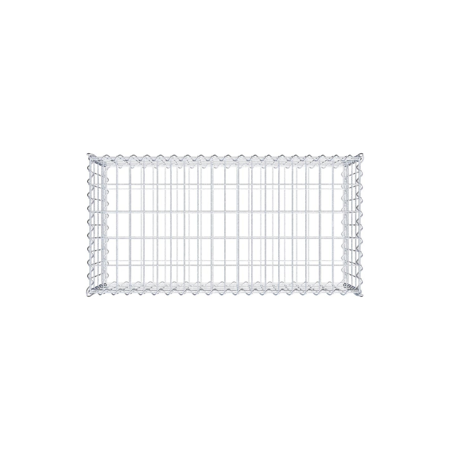 Gabione 100 cm x 40 cm x 50 cm (L x H x T), Maschenweite 5 cm x 10 cm, Spirale