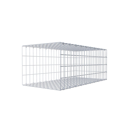 Monteret gabion type 2 100 cm x 40 cm x 50 cm, maskestørrelse 5 cm x 10 cm, C-ring