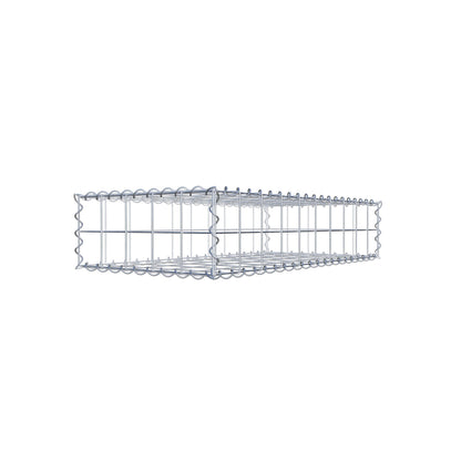 Gabion 100 cm x 20 cm x 50 cm (L x H x P), mailles 10 cm x 10 cm, spirale
