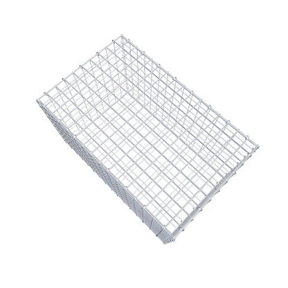 Gavión 80 cm x 50 cm x 50 cm (L x A x P), luz de malla 5 cm x 5 cm, anillo en C