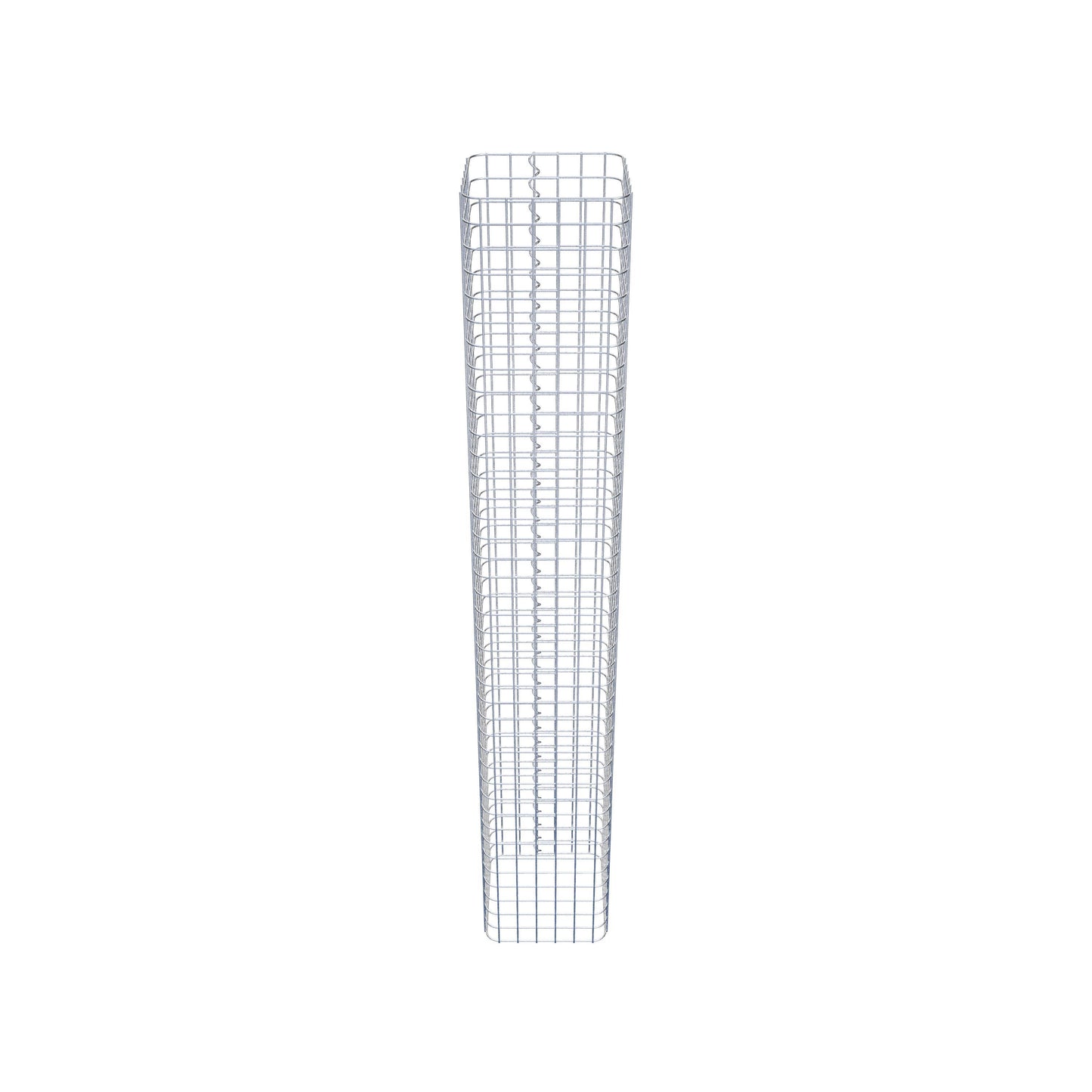 Gabionsøjle firkantet 32 ​​cm x 32 cm, 200 cm høj, MW 5 cm x 5 cm