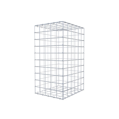 Gabion 100 cm x 60 cm x 50 cm (L x H x D), mesh size 10 cm x 10 cm, C-ring